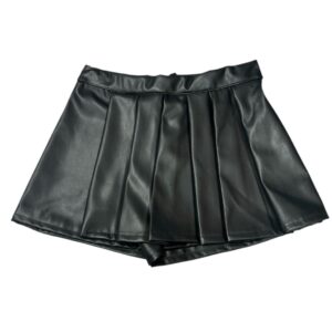 GONNA A PANTALONCINO A PIEGHE ECO PELLE DONNA/RAGAZZA