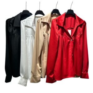 camicia donna in raso - immagine 1