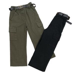 pantalone jeans cargo bimba - immagine 1