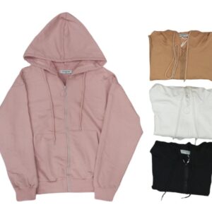 felpa giacca con zip donna