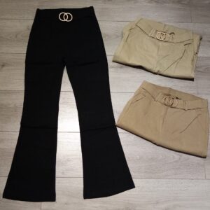 Pantalone elaticizzato donna a zampa