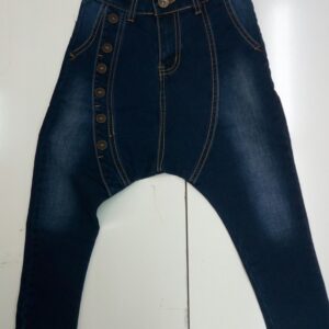 JEANS BIMBO CON CAVALLO BASSO E SFUMATURE