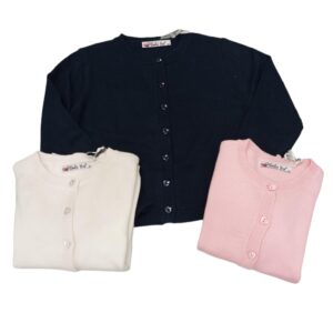 cardigan neonata IN FILO DI COTONE