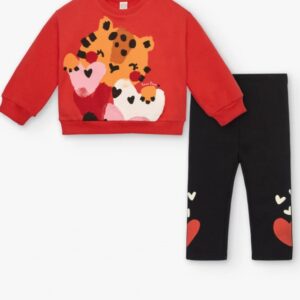 completo 2 pezzi leggings+felpa bambina tuc tuc