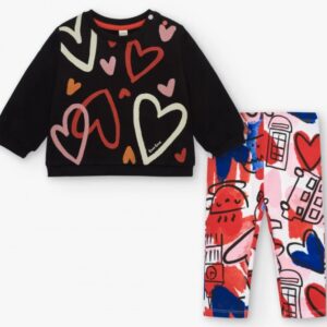 completo 2 pezzi leggings+felpa bambina tuc tuc