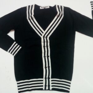 CARDIGAN RASATO SCOLLO A V CON BOTTONI BIMBO