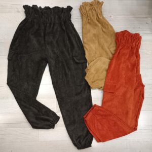 PANTALONE CARGO DONNA IN VELLUTO