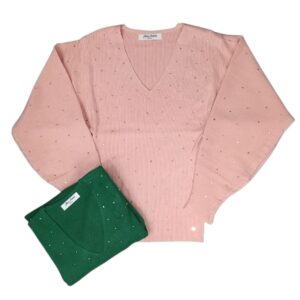 Maglioncino donna con strass