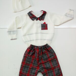 COMPLETO 3 PZ  NEONATO IN LANA