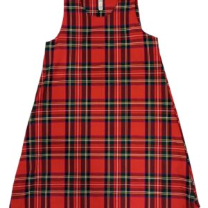 vestito scamiciato tartan