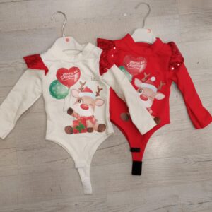 BODY BIMBA NATALE TEMA RENNA - immagine 1