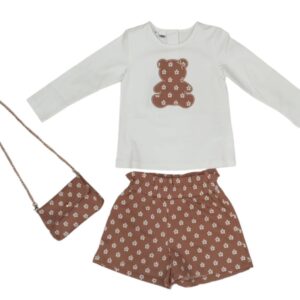 COMPLETO 2 PEZZI + POCHETTE BAMBINA IDO