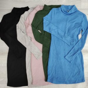 VESTITO DONNA MAXI PULL A COLLO ALTO DONNA