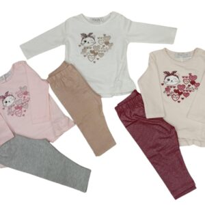 COMPLETO 2 PEZZI NEONATA IN CALDO COTONE