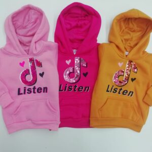 FELPA C/CAPPUCCIO TIK TOK BIMBA - immagine 1