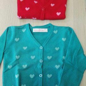 CARDIGAN CON FANTASIA CUORI