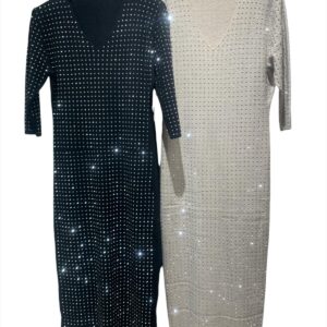 VESTITO CON STRASS DONNA