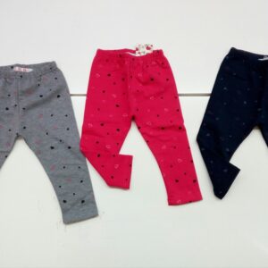 LEGGINGS BIMBA CON MOLLA E CUORICINI