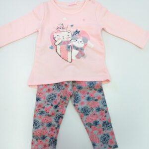 COMPLETO 2 PZ BIMBA MAGLIA + LEGGINGS