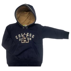 FELPA COLLEGE CON CAPPUCCIO