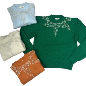 MAGLIONCINO DONNA CON PERLE - immagine 1