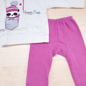 PIGIAMA BIMBA/NEONATA IN CALDO COTONE  FELPATO