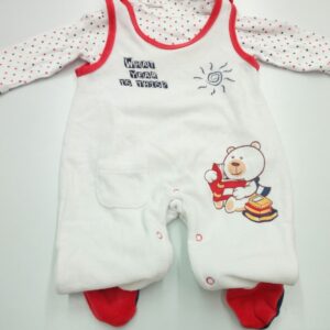 TUTINA SALOPETTE CON LUPETTO IN CINIGLIA