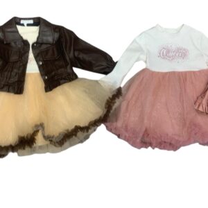 ABITO CON GIUBBINO IN PELLE NEONATA