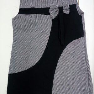 VESTITO BIMBA/RAGAZZA IN CALDO COTONE A RIGHE BIMBA CON FIOCCO