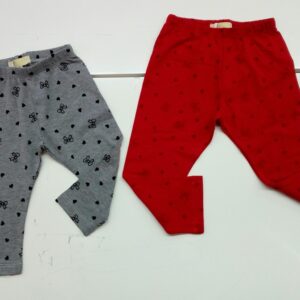 LEGGINGS BIMBA CON FIOCCHETTI E CUORICINI