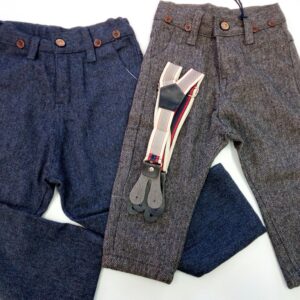 PANTALONE NEONATO CON BRETELLE