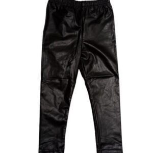 Leggings simil pelle felpato