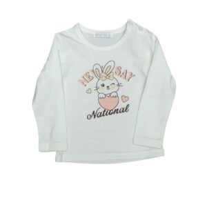 T-shirt in caldo cotone neonata - immagine 1