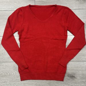 Maglioncino rosso a punta