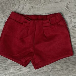 pantaloncino neonata bordeaux - immagine 1