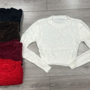 MAGLIA DONNA EFFETTO PELUCHE
