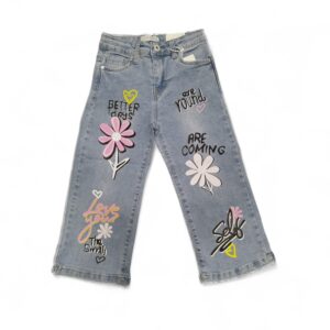 jeans stampato bimba