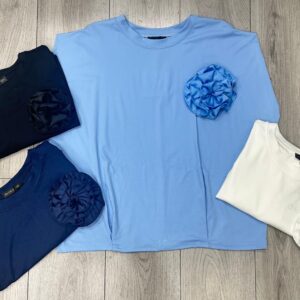 MAGLIA DONNA CON SPILLA FLOREALE