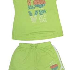 completo 2 pz bambina 
canotta+short