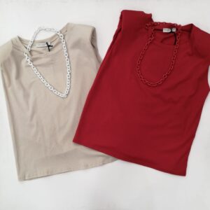 CANOTTA CON SPALLINE DONNA