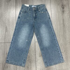JEANS STRASS BIMBA A PALAZZO