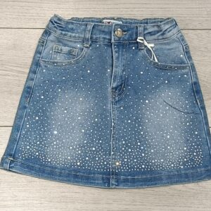 GONNA JEANS BIMBA CON STRASS