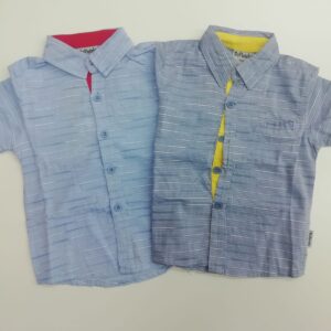 CAMICIA MANICA CORTA A FANTASIA A RIGHE