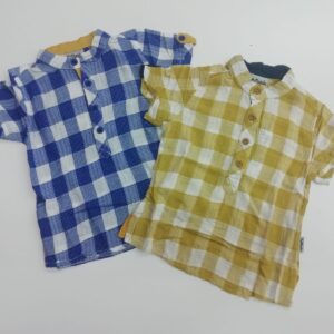 CAMICIA BIMBO MANICA CORTA ALLA COREANA